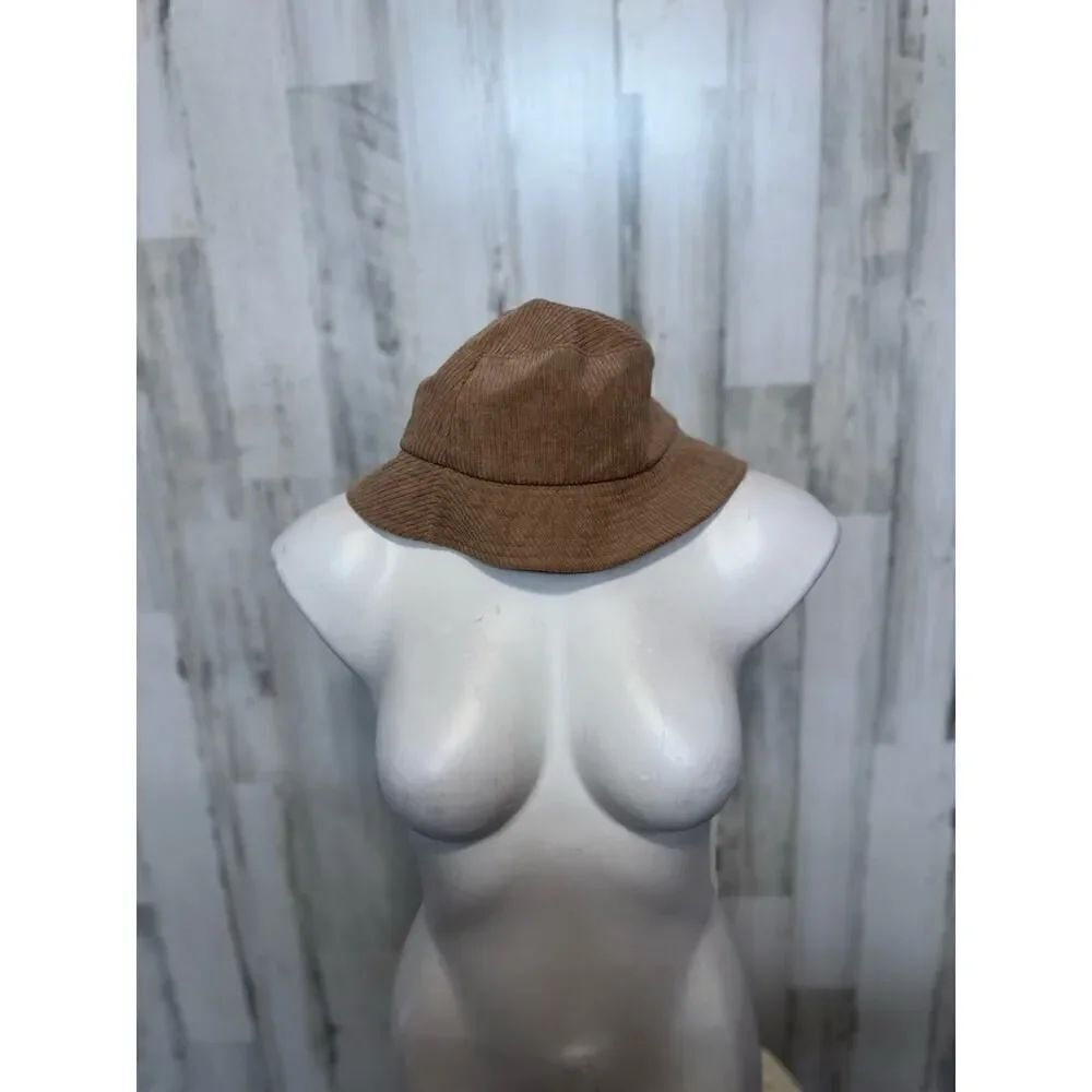 Brown bucket hat